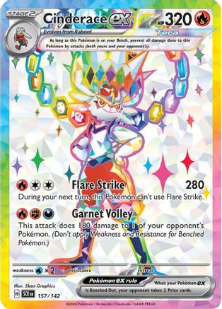 Cinderace ex 157/142 - [SV07 Stellar Crown] Holofoil