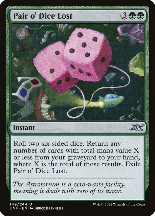 Pair o' Dice Lost (UNF-149) - [Unfinity] Foil
