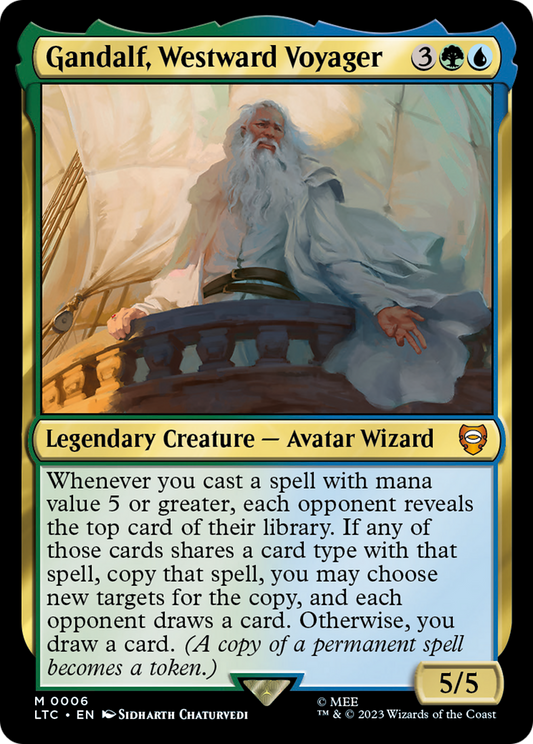 Gandalf, Westward Voyager (LTC-006) - [Tales of Middle-earth Commander]