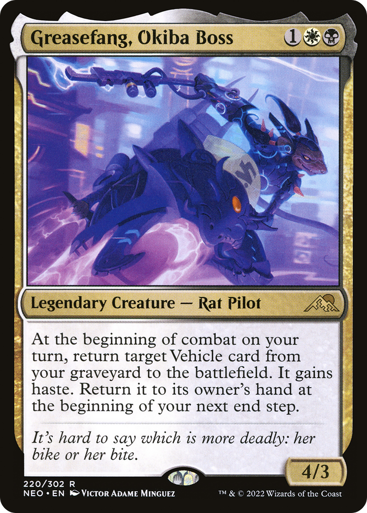 Greasefang, Okiba Boss (NEO-220) - [Kamigawa: Neon Dynasty] Foil
