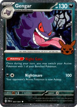 Gengar (Cosmos Holo) 57 - [Trick or Trade BOOster Bundle 2024] Holofoil