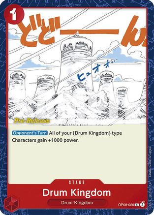 Drum Kingdom (OP08-020) - Two Legends Pre-Release Cards