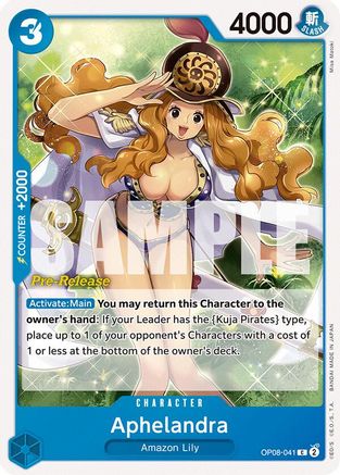 Aphelandra (OP08-041) - Two Legends Pre-Release Cards