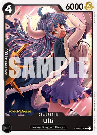 Ulti (OP08-078) - Two Legends Pre-Release Cards