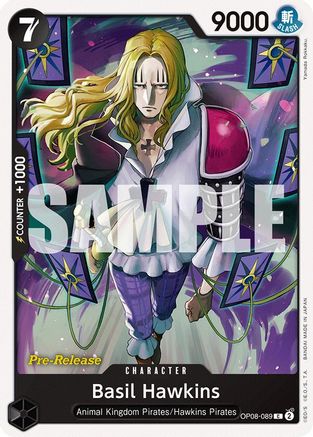 Basil Hawkins (OP08-089) - Two Legends Pre-Release Cards