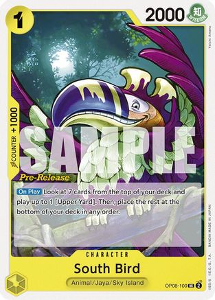 South Bird (OP08-100) - Two Legends Pre-Release Cards