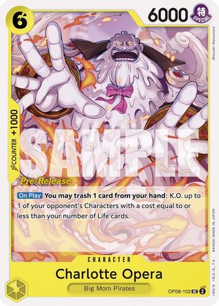 Charlotte Opera (OP08-102) - Two Legends Pre-Release Cards