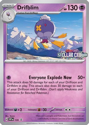 Drifblim - SVP135 - [SV Scarlet & Violet Promo Cards] Holofoil