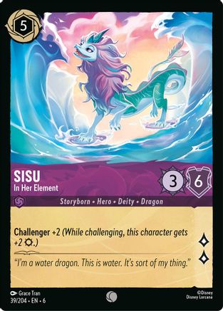 Sisu - In Her Element (39/204) Cold Foil - Azurite Sea