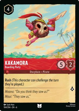 Kakamora - Boarding Party (104/204) Cold Foil - Azurite Sea