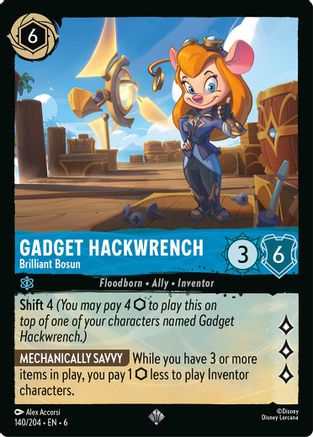 Gadget Hackwrench - Brilliant Bosun (140/204) Cold Foil - Azurite Sea