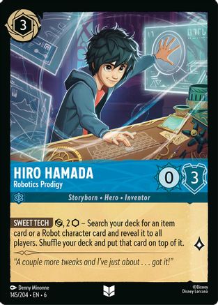 Hiro Hamada - Robotics Prodigy (145/204)  - Azurite Sea