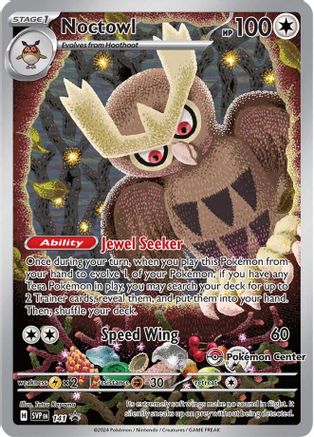 Noctowl - 141 (Pokemon Center Exclusive) 141 - [SV Scarlet & Violet Promo Cards] Holofoil