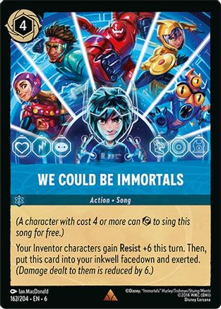 We Could Be Immortals (162/204) Cold Foil - Azurite Sea