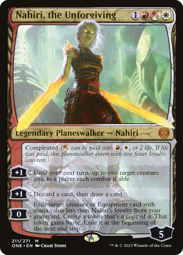 Nahiri, the Unforgiving (ONE-211) - [Phyrexia: All Will Be One] Foil
