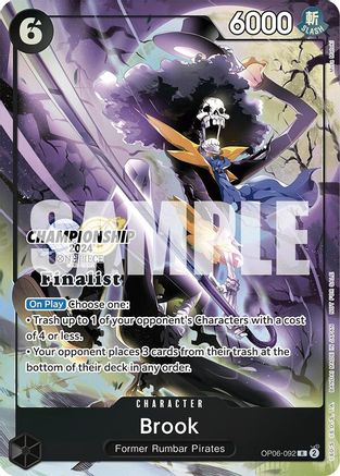 Brook (Championship 2024 Finalist Card Set) (OP06-092) - One Piece Promotion Cards