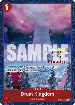 Drum Kingdom (Championship 2024 Finalist Card Set) (OP08-020) - One Piece Promotion Cards