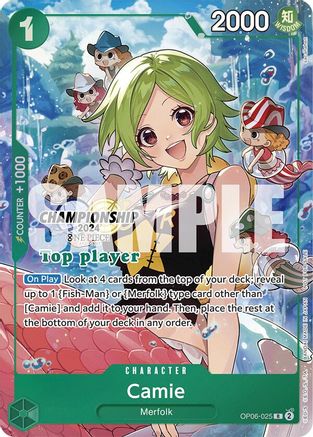 Camie (Championship 2024 Top Player Pack) (OP06-025) - One Piece Promotion Cards