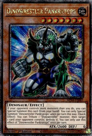 Dinowrestler Pankratops (Quarter Century Secret Rare) (MP24-EN047) - 25th Anniversary Tin: Dueling Mirrors 1st Edition