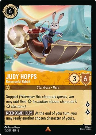 Judy Hopps - Resourceful Rabbit (15/204) Cold Foil - Azurite Sea