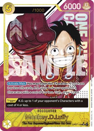 Monkey.D.Luffy (CS 2024 Event Pack) (OP07-109) - One Piece Promotion Cards