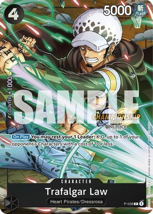 Trafalgar Law - P-038 (CS 2024 Event Pack) (P-038) - One Piece Promotion Cards