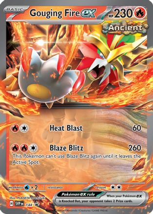 Gouging Fire ex - 144 144 - [SV Scarlet & Violet Promo Cards] Holofoil