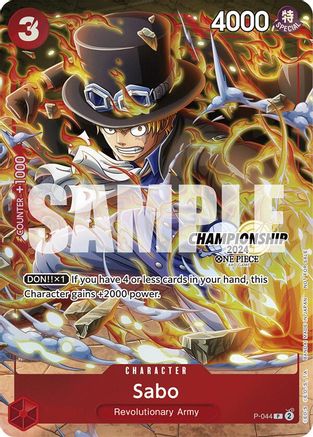 Sabo (CS 2024 Event Pack Finalist) (P-044) - One Piece Promotion Cards