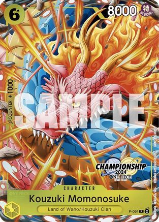 Kouzuki Momonosuke (CS 2024 Event Pack Finalist) (P-064) - One Piece Promotion Cards