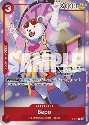 Bepo (CS 2024 Celebration Pack) (P-019) - One Piece Promotion Cards