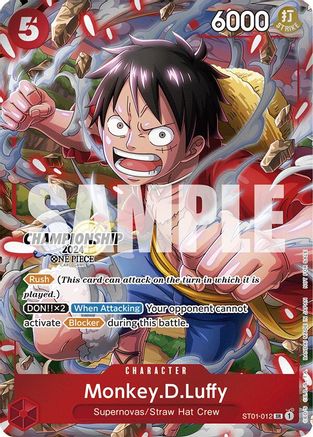 Monkey.D.Luffy (CS 2024 Celebration Pack) (ST01-012) - One Piece Promotion Cards