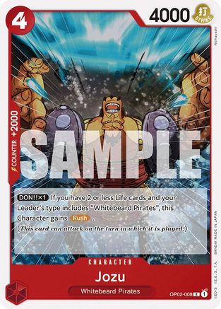 Jozu (OP02-008) - Starter Deck 15: RED Edward.Newgate