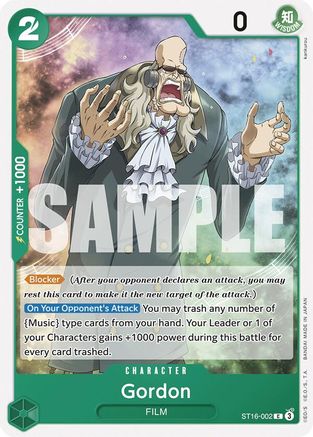 Gordon (ST16-002) - Starter Deck 16: GREEN Uta