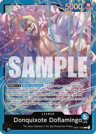 Donquixote Doflamingo (OP01-060) (OP01-060) - Starter Deck 17: BLUE Donquixote Doflamingo