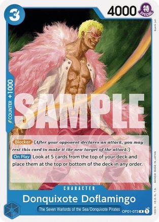 Donquixote Doflamingo (OP01-073) (OP01-073) - Starter Deck 17: BLUE Donquixote Doflamingo