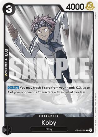 Koby (OP02-098) - Starter Deck 19: BLACK Smoker