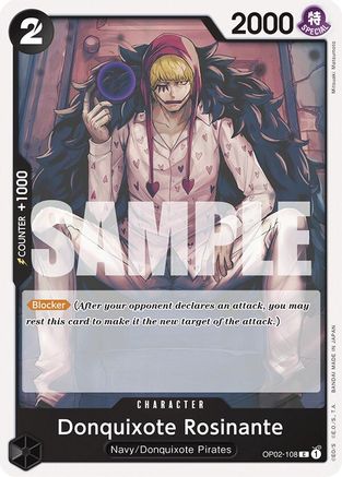 Donquixote Rosinante (OP02-108) - Starter Deck 19: BLACK Smoker