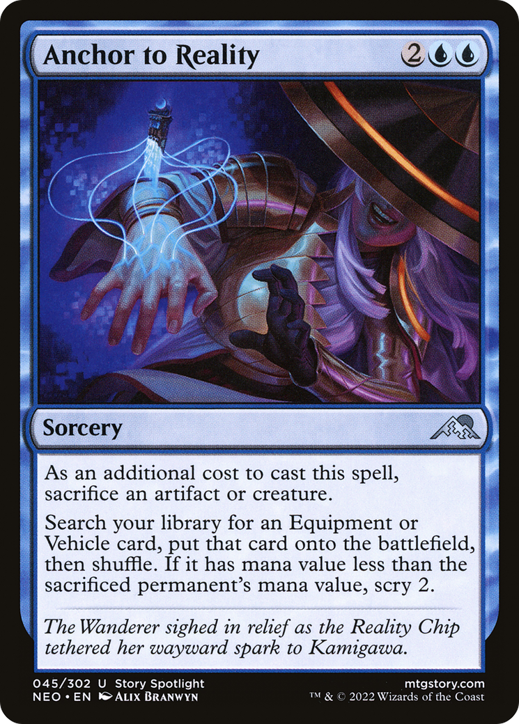 Anchor to Reality (NEO-045) - [Kamigawa: Neon Dynasty] Foil