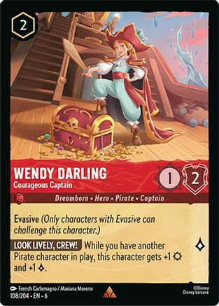 Wendy Darling - Courageous Captain (108/204)  - Azurite Sea