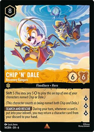 Chip 'n' Dale - Recovery Rangers (14/204) Cold Foil - Azurite Sea