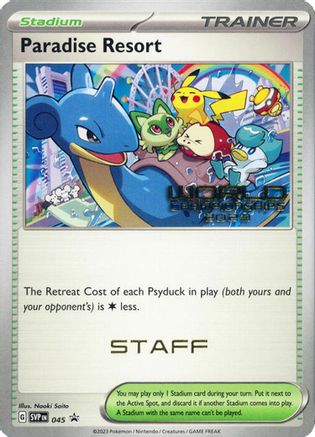 Paradise Resort - 045 (World Championships 2023) [Staff] 45 - [SV Scarlet & Violet Promo Cards]