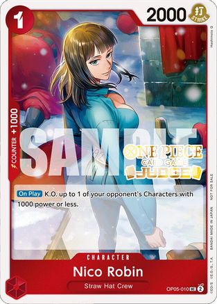 Nico Robin (Judge Pack Vol. 4) (OP05-010) - One Piece Promotion Cards