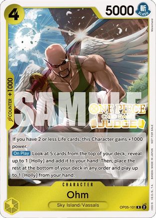 Ohm (Judge Pack Vol. 4) (OP05-101) - One Piece Promotion Cards