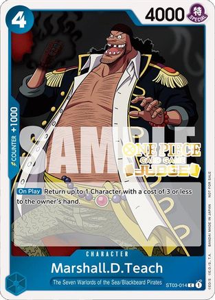 Marshall.D.Teach (Judge Pack Vol. 4) (ST03-014) - One Piece Promotion Cards