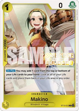 Makino (Judge Pack Vol. 4) (ST13-012) - One Piece Promotion Cards