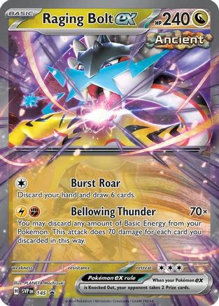 Raging Bolt ex - 145 145 - [SV Scarlet & Violet Promo Cards] Holofoil