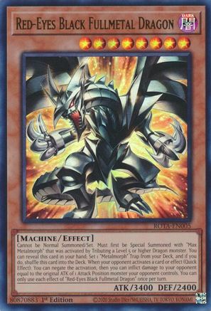 Red-Eyes Black Fullmetal Dragon (ROTA-EN005) - Rage of the Abyss 1st Edition