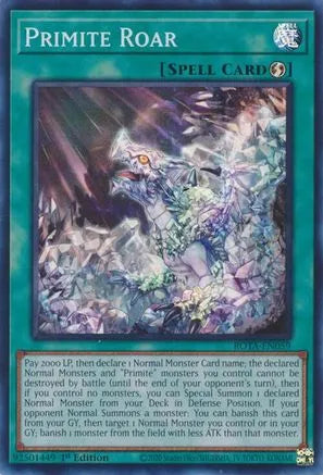 Primite Roar (ROTA-EN059) - Rage of the Abyss 1st Edition