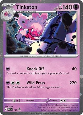 Tinkaton - SVP140 (Cosmo Holo) SVP140 - [SV Scarlet & Violet Promo Cards] Holofoil