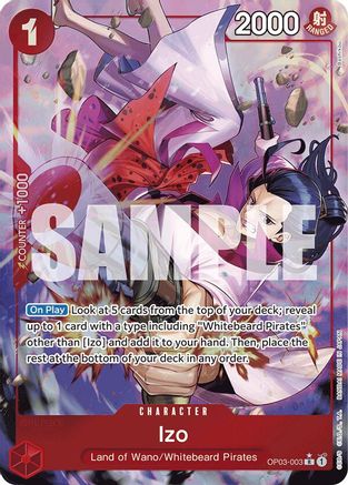 Izo (Alternate Art) (kankurou) (OP03-003) - Premium Booster